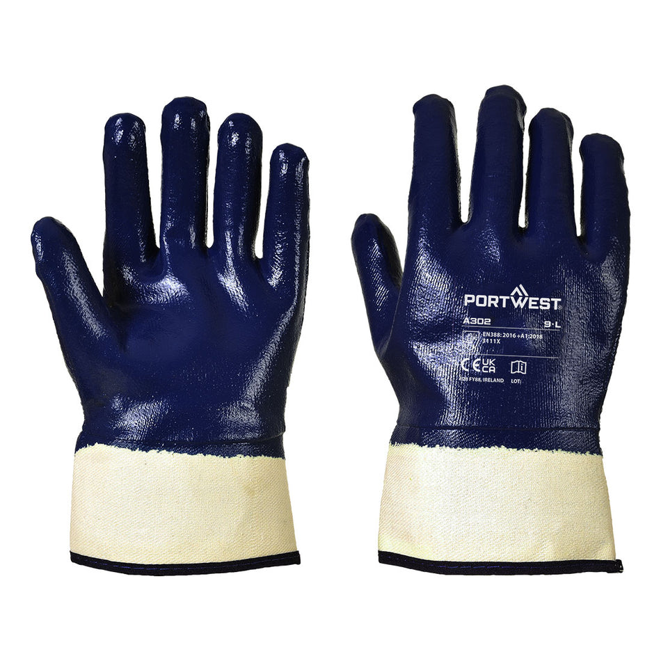 Grip Nitrile Fully Dipped Safety Cuff