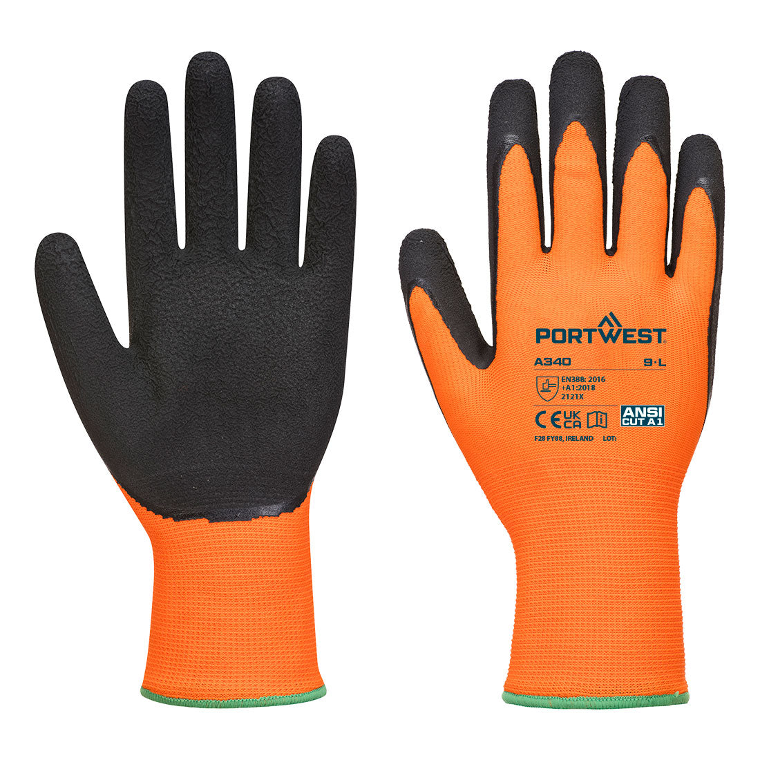 Portwest Hi-Vis Grip Glove - Latex A340