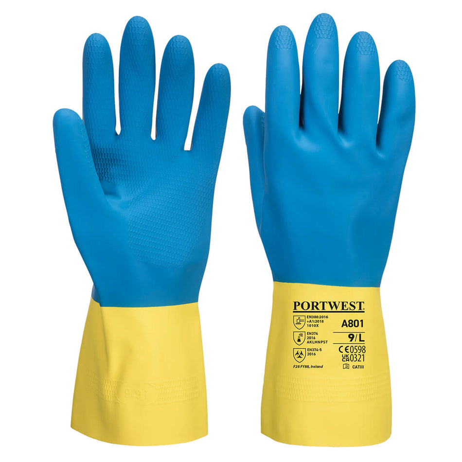 Double-Dipped Latex Gauntlet - Style PW- A801