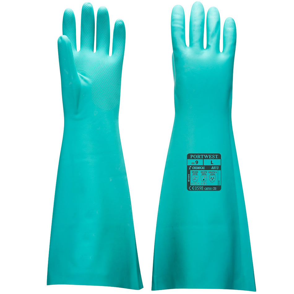 Nitrile Gauntlet 48cm - Style PW- A813