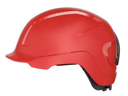 SCATOR-E Non-vented Safety Helmet Red