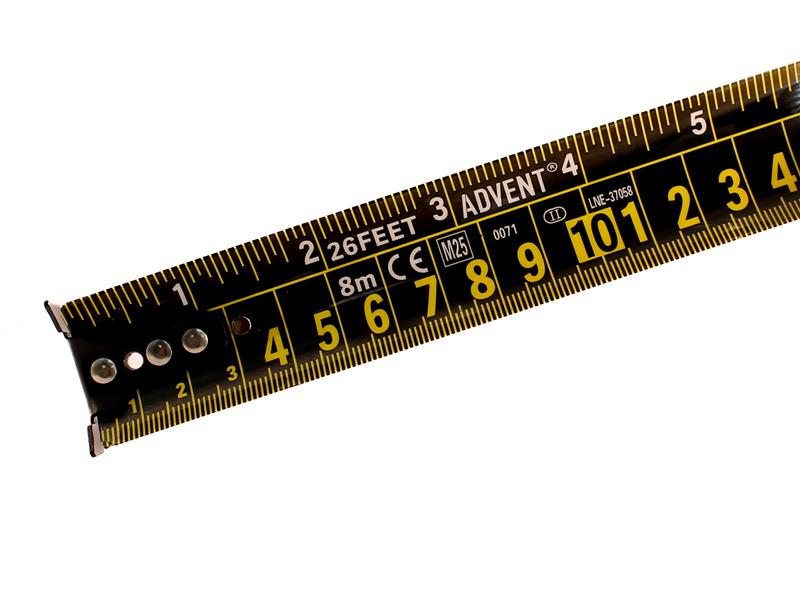 Recycled Tape Measure 8m/26ft (32mm Width)
