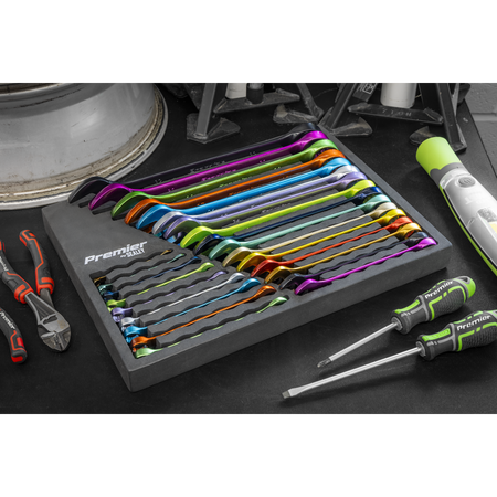 Sealey Premier Multi-Coloured Combination Spanner Set 25pc Model No-AK63268