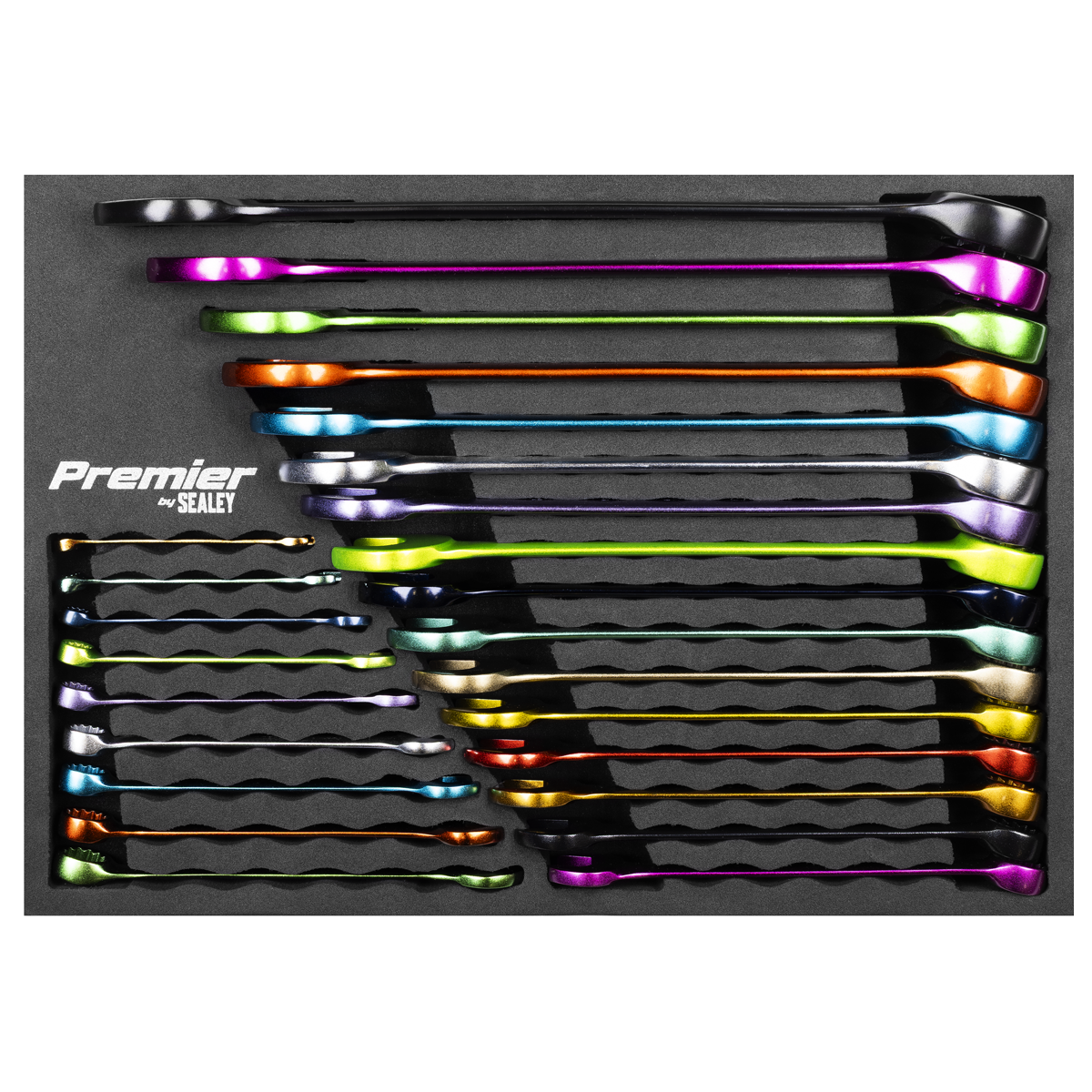 Sealey Premier Multi-Coloured Combination Spanner Set 25pc Model No-AK63268