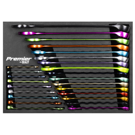 Sealey Premier Multi-Coloured Combination Spanner Set 25pc Model No-AK63268