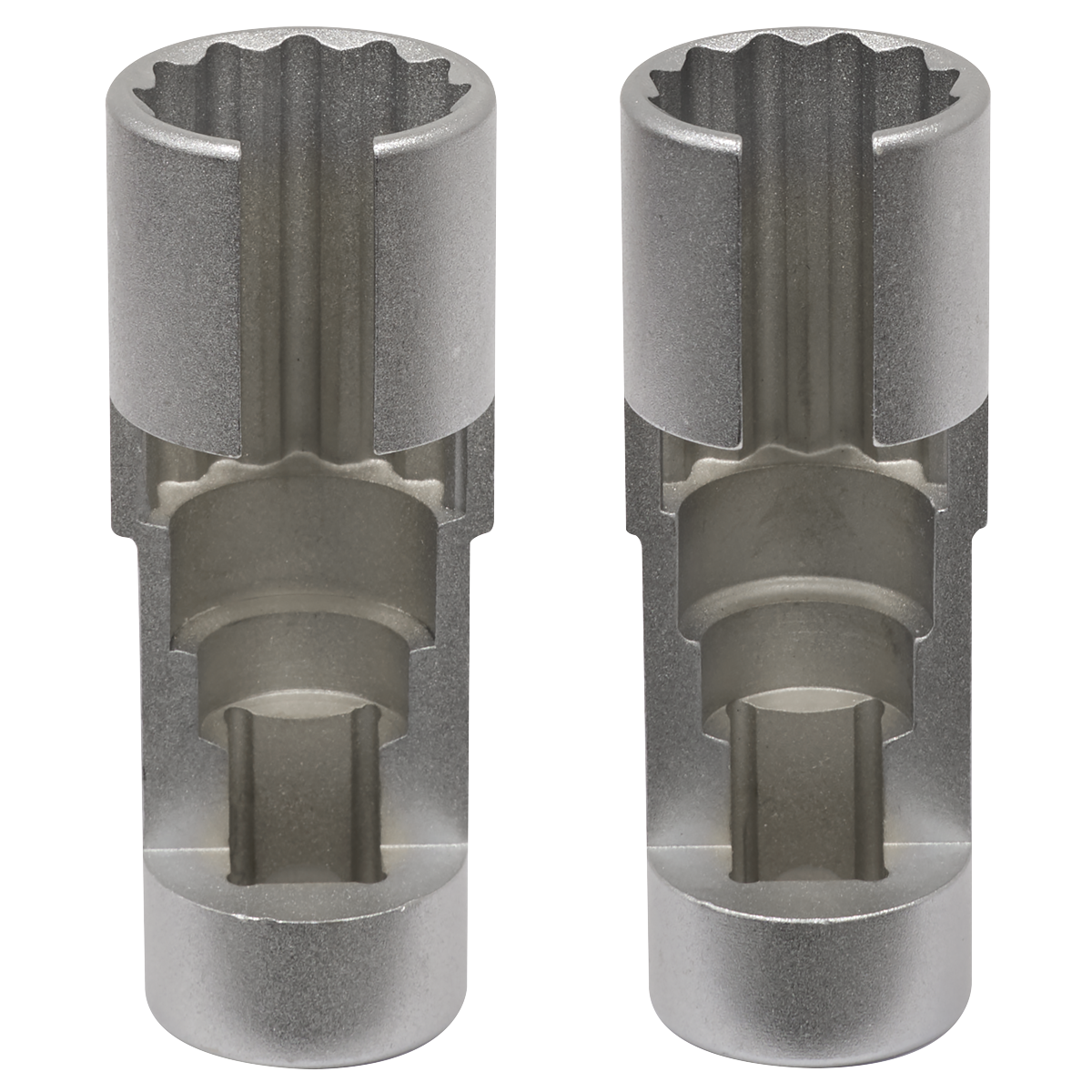 Sealey Slim Profile Diesel Piezo Injector Pipe Sockets 3/8"Sq Drive 17 & 18mm 2pc Model No-AK6902