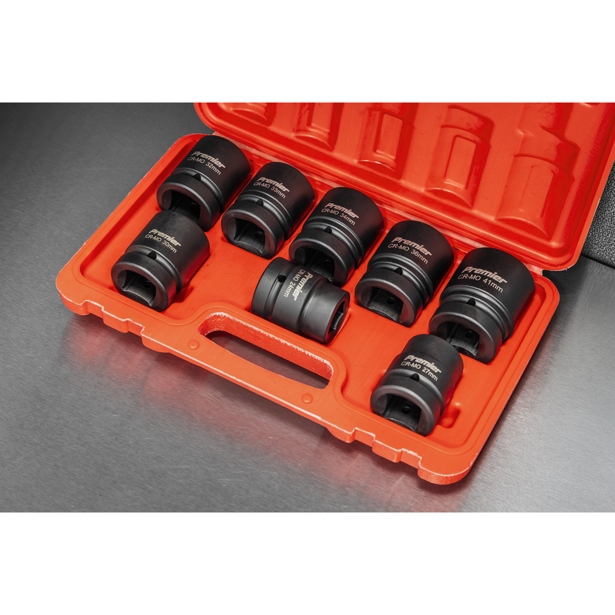 Sealey Premier Impact Socket Set 1"Sq Drive 8pc Model No-AK889M