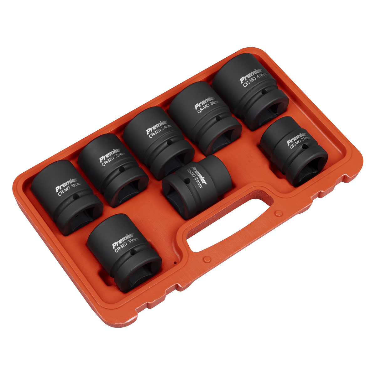 Sealey Premier Impact Socket Set 1"Sq Drive 8pc Model No-AK889M