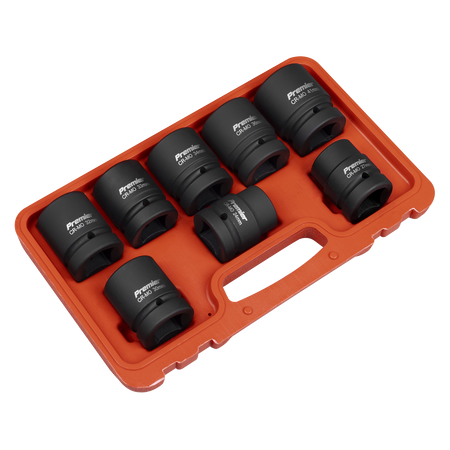 Sealey Premier Impact Socket Set 1"Sq Drive 8pc Model No-AK889M