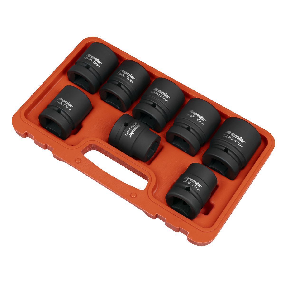 Sealey Premier Impact Socket Set 1"Sq Drive 8pc Model No-AK889M