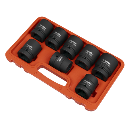 Sealey Premier Impact Socket Set 1"Sq Drive 8pc Model No-AK889M