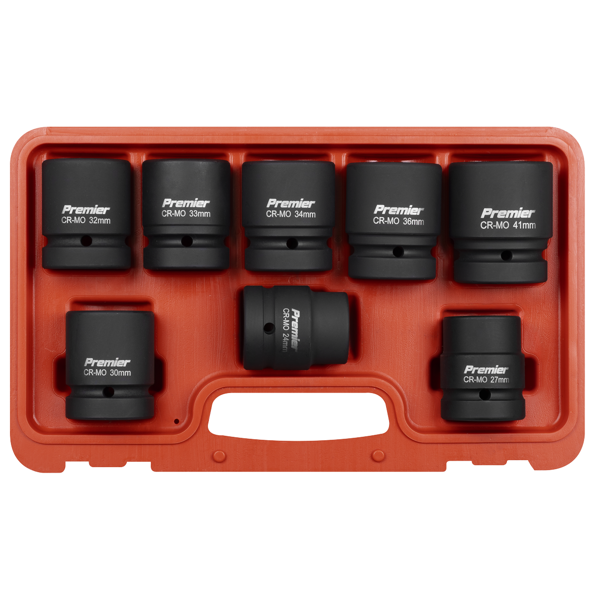Sealey Premier Impact Socket Set 1"Sq Drive 8pc Model No-AK889M