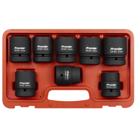 Sealey Premier Impact Socket Set 1"Sq Drive 8pc Model No-AK889M