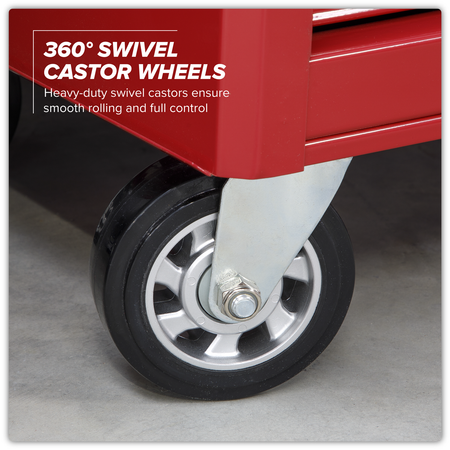 Sealey Topchest & Rollcab Combination 23 Drawer with Ball-Bearing Slides - Red Model No-AP66COMBO2