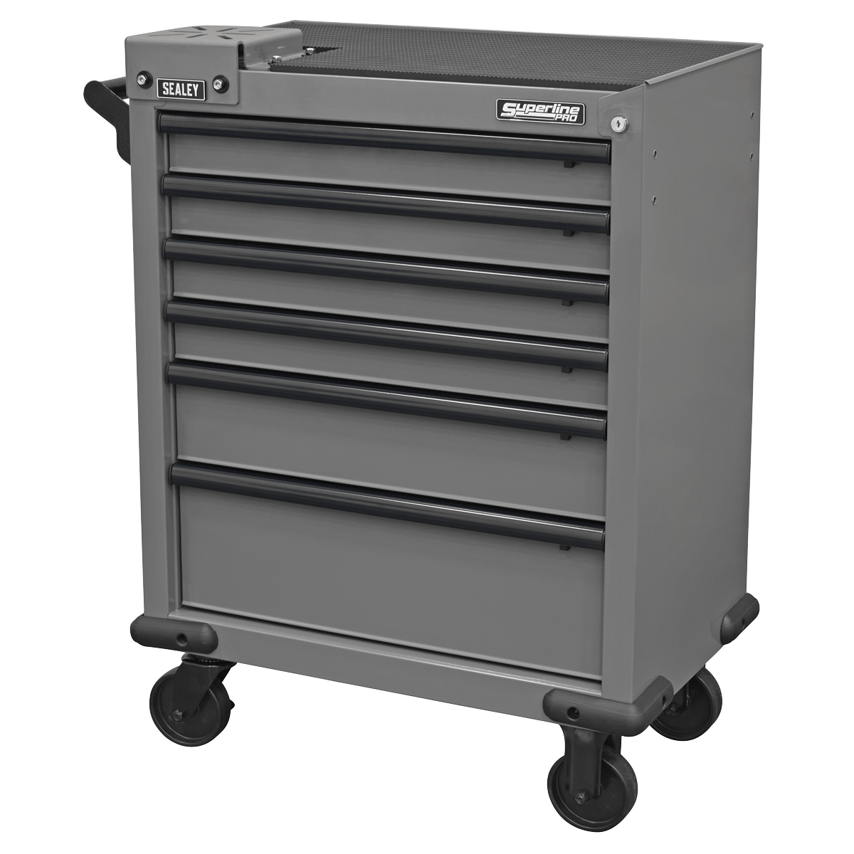 Sealey Superline PRO® Rollcab 6 Drawer with Vice Base - Grey/Black Model No-APMWS2