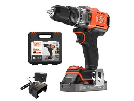BCD383D1XK POWERCONNECT™ Hammer Drill 18V 1 x 2.0Ah Li-ion