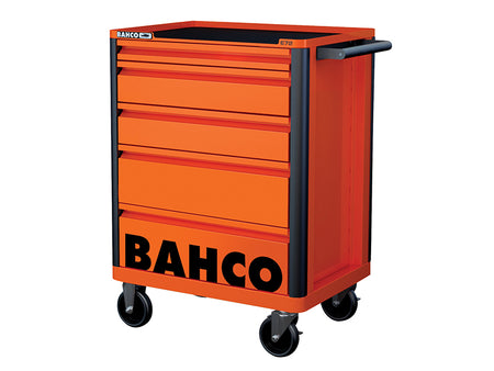 1472K5 26in E72 Storage HUB Tool Trolley with 5 Drawers Orange