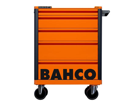 1472K5 26in E72 Storage HUB Tool Trolley with 5 Drawers Orange