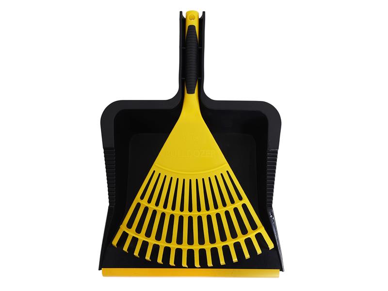 Heavy-duty Dustpan and Large Hand Rake Set