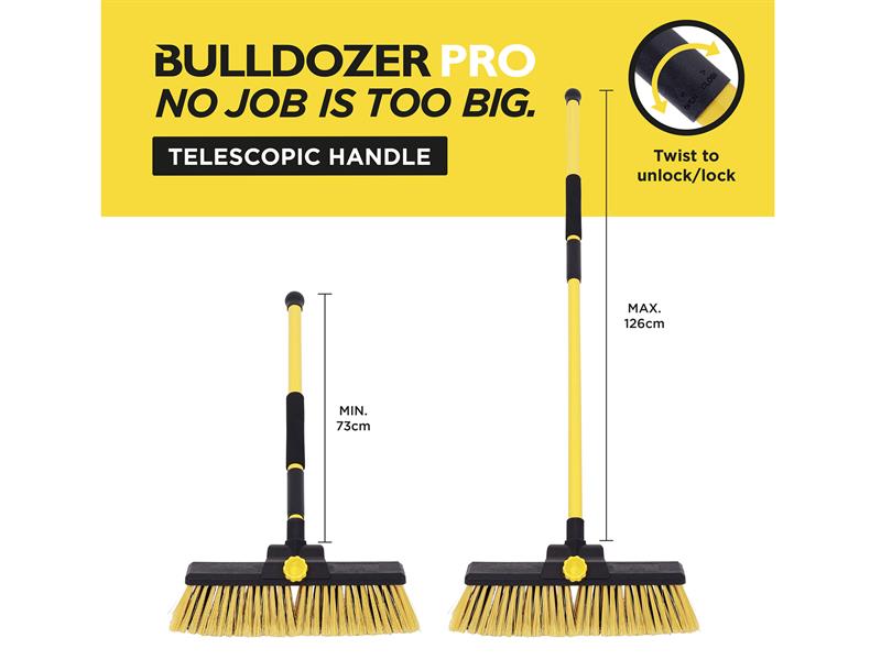 Telescopic Heavy-duty Broom 355mm (14in)