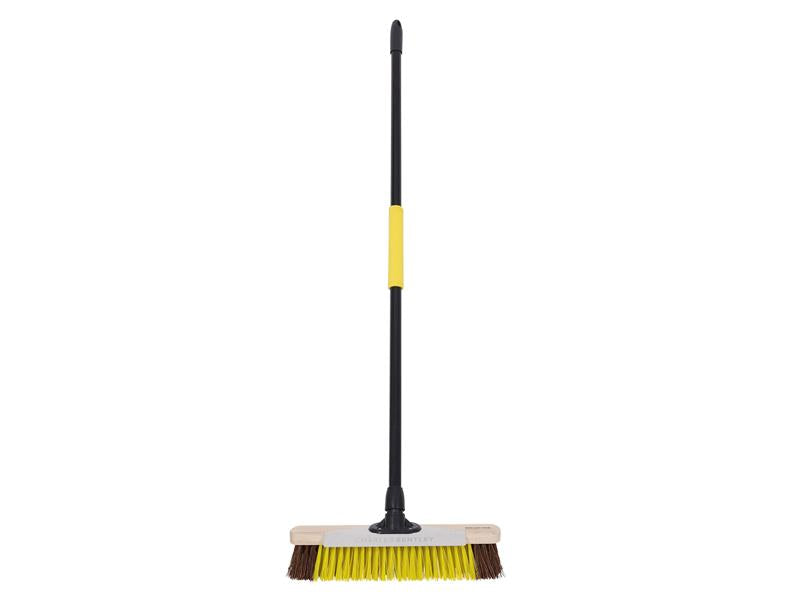 Heavy-duty Utility Broom with Metal Scraper 380mm (15in)