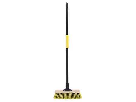 Stiff Dual PET Wooden Broom with Metal Handle 279mm (11in)