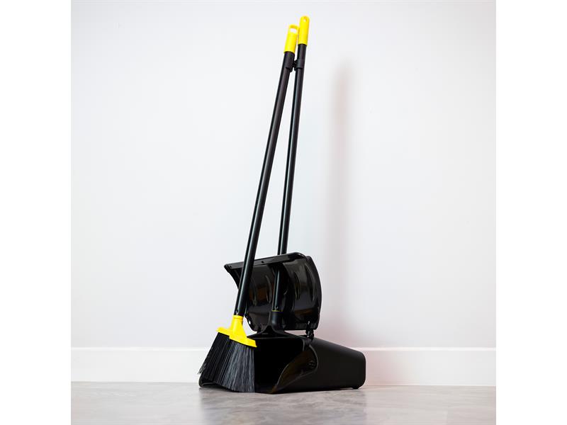 Heavy-duty Long Handled Dustpan and Brush Set