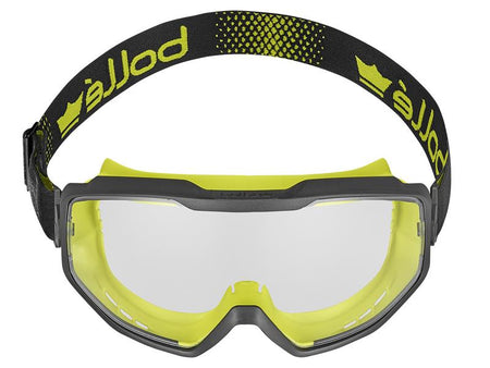 Spectrum Platinum Clear Vented Safety Googles, Black/Yellow