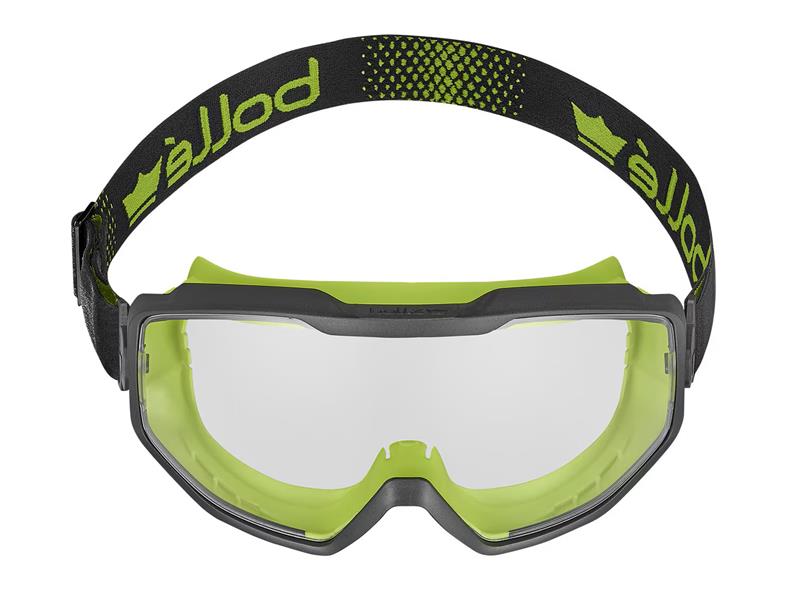Spectrum Platinum Clear Sealed Safety Googles, Black/Green