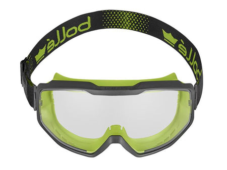 Spectrum Platinum Clear Sealed Safety Googles, Black/Green
