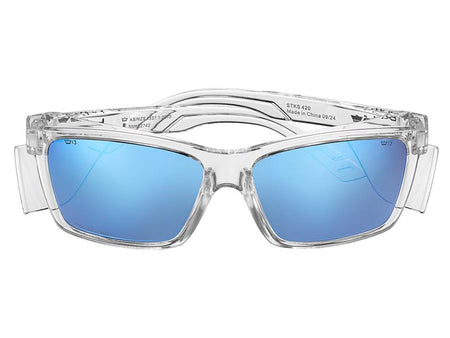 STKS 420 Crystal Frame Safety Glasses - Flash