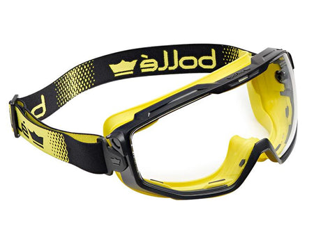 Yellow Vented Universal Goggles - PLATINUM® Clear