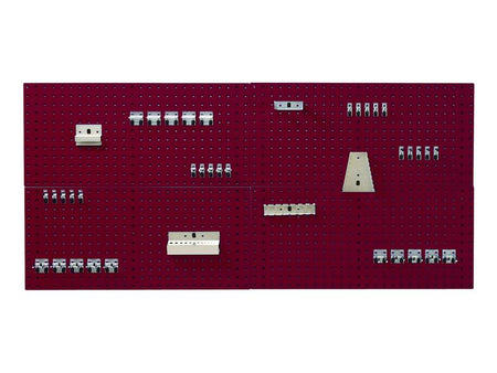 Perfo Panel & Hook Kit Crimson Red