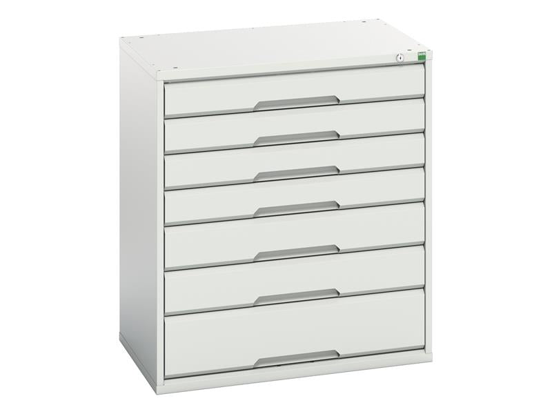 Verso 7 Drawer Cabinet 800 x 900mm Light Grey