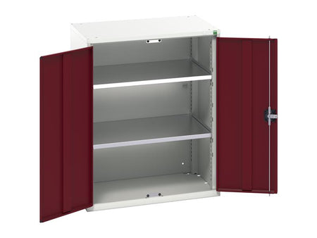 Verso 2 Shelf Cupboard 800mm Crimson Red