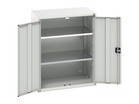Verso 2 Shelf Cupboard 800mm Light Grey