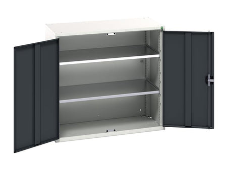 Verso 2 Shelf Cupboard 1050mm Anthracite Grey