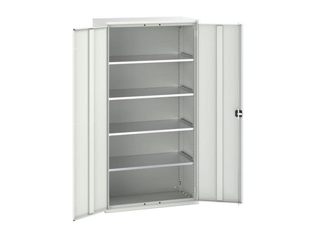 Verso 4 Shelf Cupboard 1050mm Light Grey