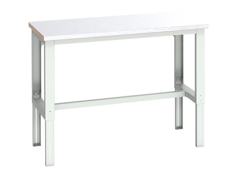 Cubio Adjustable Bench, Steel Clad Top 1500 x 750mm