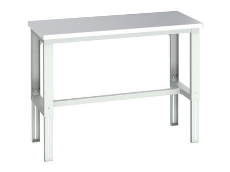 Cubio Adjustable Bench, Stainless Steel Clad Top 1500 x 750mm