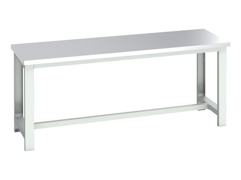 Cubio Basic Bench, Stainless Steel Top 2000 x 750mm