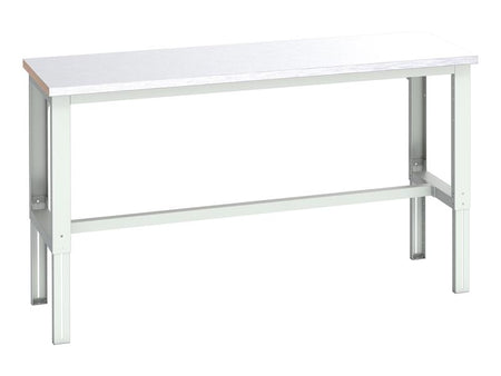 Cubio Adjustable Bench, Steel Clad Top 2000 x 750mm