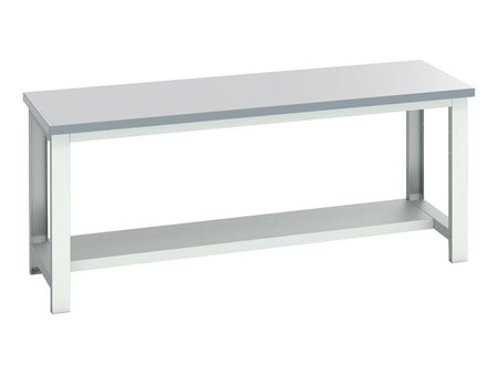 Cubio Bench with Half Shelf, ESD Laminate Clad Top 2000 x 750mm