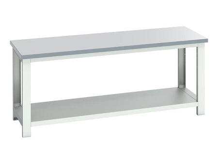 Cubio Bench with Shelf, Laminate Top 2000 x 750mm