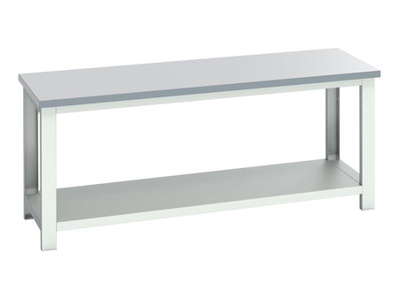Cubio Bench with Shelf, ESD Laminate Top 2000 x 750mm
