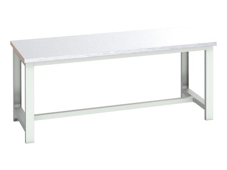 Cubio Basic Bench, Steel Clad Top 2000 x 900mm
