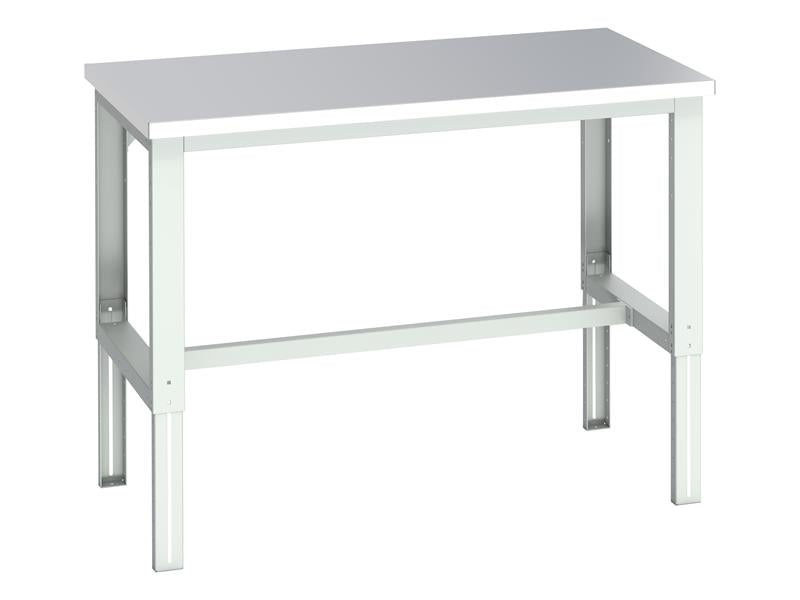 Cubio Adjustable Bench, Stainless Steel Clad Top 1500 x 900mm