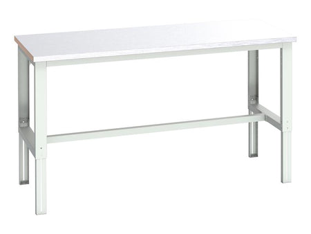 Cubio Adjustable Bench, Steel Clad Top 2000 x 900mm