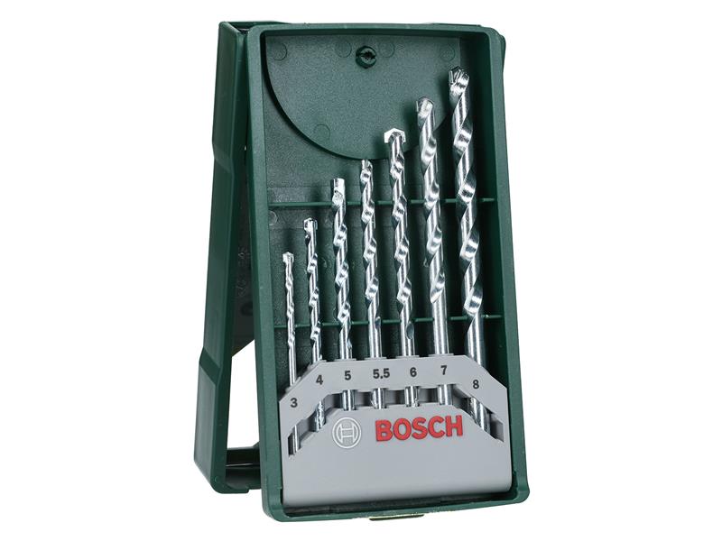 Mini-X-Line Masonry Drill Bit Set, 7 Piece