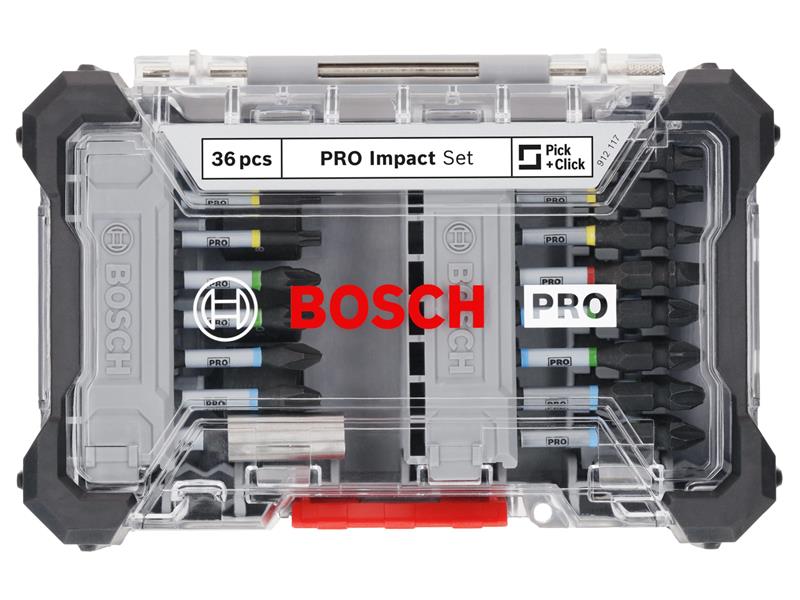 PRO Impact Screwdriver Bit Set, 36 Piece